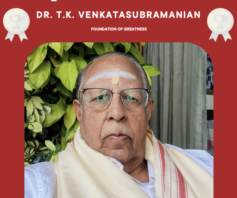 Inspiration India – Dr. T.K. Venkatasubramanian