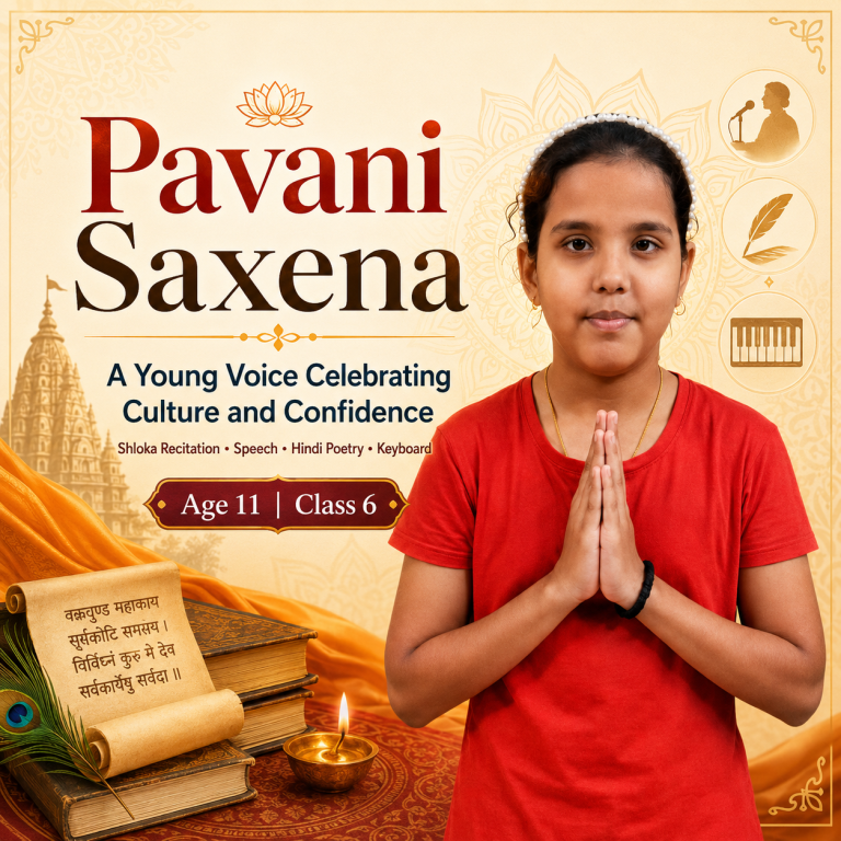 Pavani Saxena: A Young Voice Celebrating Culture and Confidence