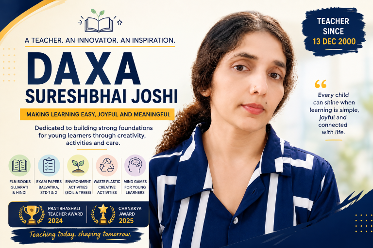 Daxa Sureshbhai Joshi: A Teacher Making Learning Simple and Joyful